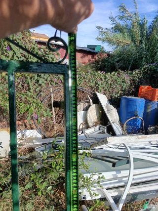 Reja de hierro 1,45 de alta 2,20 de ancha