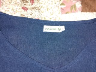 Blusa Natura azul talla M