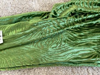 Vestido largo Zara verde terciopelo