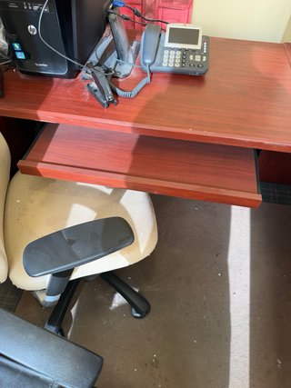 Mesa Escritorio Oficina en 'L' Cajonera Caoba