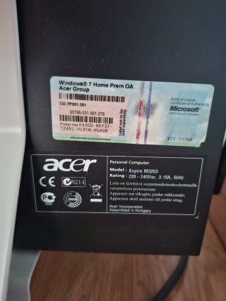 Ordenador + Pantalla + Raton + Teclado
