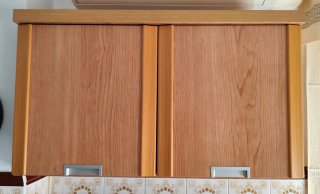 Mueble TV y mueble colgante madera