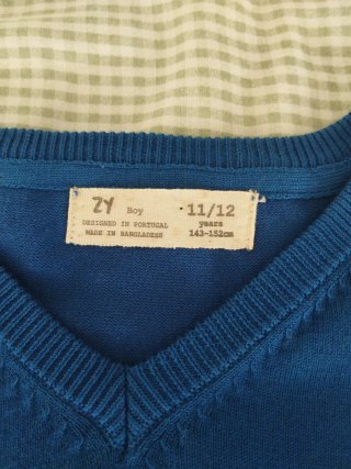 Jersey niño azul 11/12 años