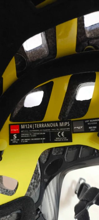 Casco Bicicleta Montaña Naranja MET Talla S