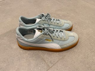 Scarpe ginnastica sportive uomo Puma azzurre taglia 42