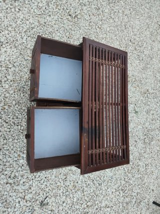 Mueble auxiliar bambú y madera