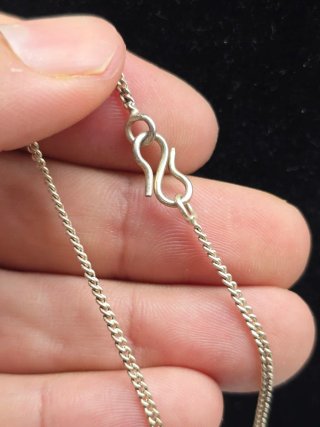 Collana Vintage Argento 5 Pietre Rosse