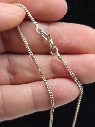 Collana Vintage Argento 5 Pietre Rosse