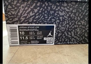 Jordan Spizike Low Rojas y Blancas
