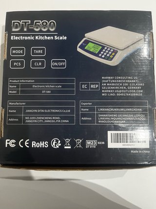 Báscula de cocina electrónica ZCXBHD