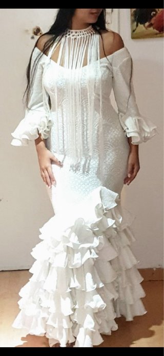 Vestido Flamenca Blanco