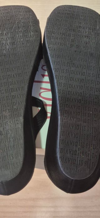 Sandalias Vialis Piel Negra Talla 41