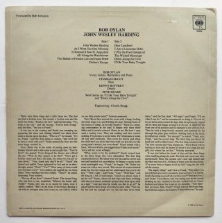 LP 1968 🇬🇧 BOB DYLAN - JOHN WESLEY HARDING