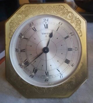Orologio sveglia vintage SWIZA 8 giorni