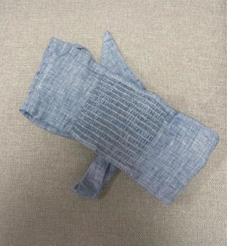 Top lino Oysho azul talla M