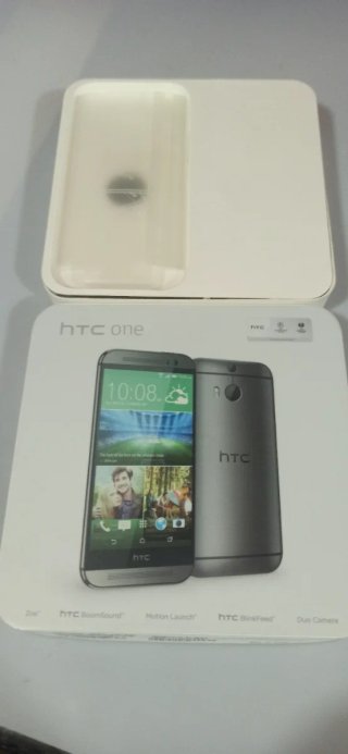 HTC One M8 Caja Original Gris/Plata