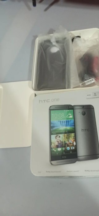 HTC One M8 Caja Original Gris/Plata