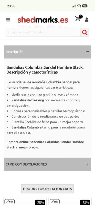 Sandalias Columbia Talla 48