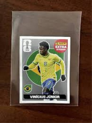 Vinicius Jr. Extra Sticker Plata Mundial 2026
