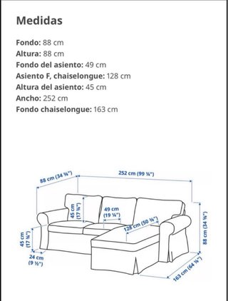 Sofá Erktop 3 plazas gris com chaiselongue