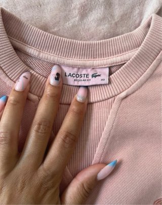 Sudadera Lacoste rosa talla 40
