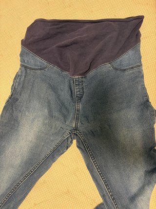 Pantalón Maternidad Tejano Azul Kiabi Talla 36