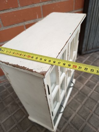 Vitrina / especiero vintage madera y metal