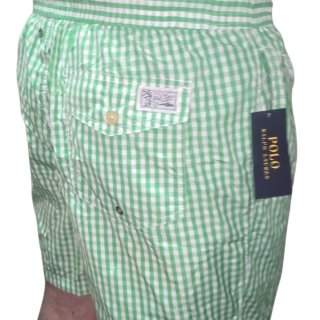 Bañadores de cuadros verde y blanco Original 100%