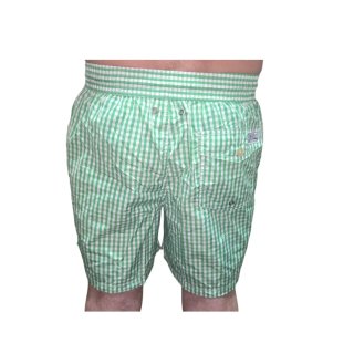 Bañadores de cuadros verde y blanco Original 100%