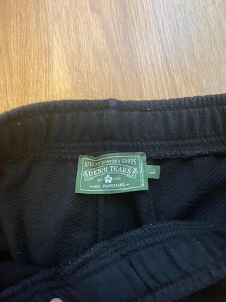 Denim Tears Shorts Negros Monocromáticos