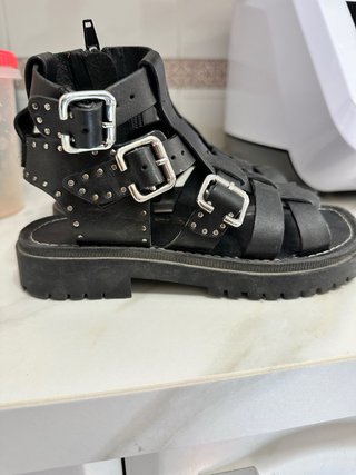 Sandalias Zara Rojas Talla 35