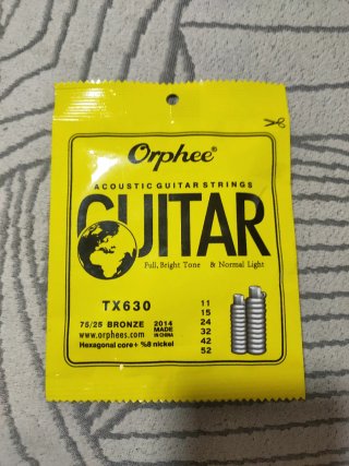Cuerdas Guitarra Acústica Orphee TX630