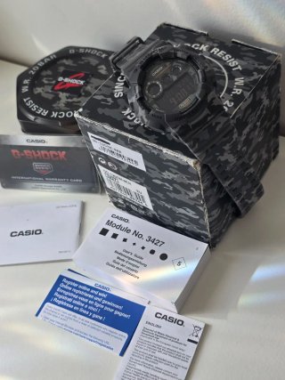 Casio G-Shock GD-120CM-8ER Camo Gris - ¡NUEVO!