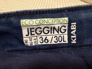 Pantalón Maternidad Tejano Azul Kiabi Talla 36