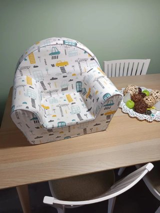 Sillón infantil estampado Funda desmontable