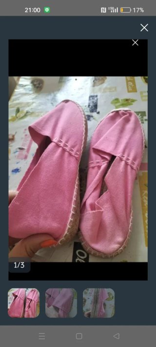 Alpargatas rosas talla 38