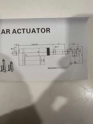 Actuador Lineal VEVOR Negro