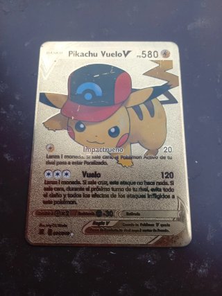 Carta Pokémon Pikachu Vuelo V 580 Metalica