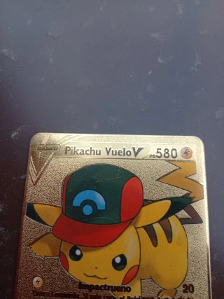 Carta Pokémon Pikachu Vuelo V 580 Metalica