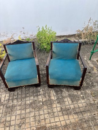 2 Sillones Antiguos Vintage