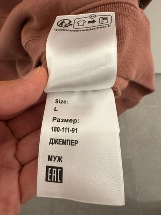 Felpa con Cappuccio Uomo Vans Taglia L corallo/marrone