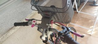 Bicicleta 24 Negra y Rosa con Marchas