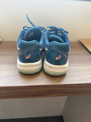 Tenis Asics Azul y Verde