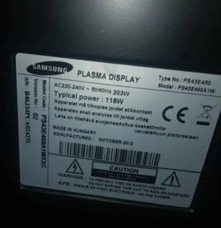 Televisor Samsung 43 Plasma