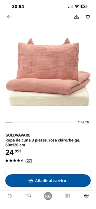 Ropa de cuna GULDUVARE IKEA 3 piezas