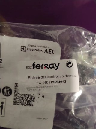 Electrovalvula Agua AEG 000140119594012