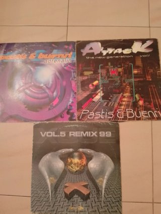 Lote 3 Vinilos makina del Xque, Pastis & Buenri.