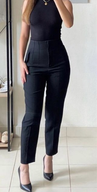 Pantalón de traje negro