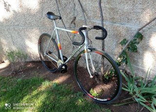 Bicicleta Fixie Peugeot Plateada T. 57