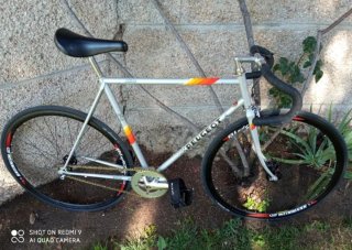 Bicicleta Fixie Peugeot Plateada T. 57